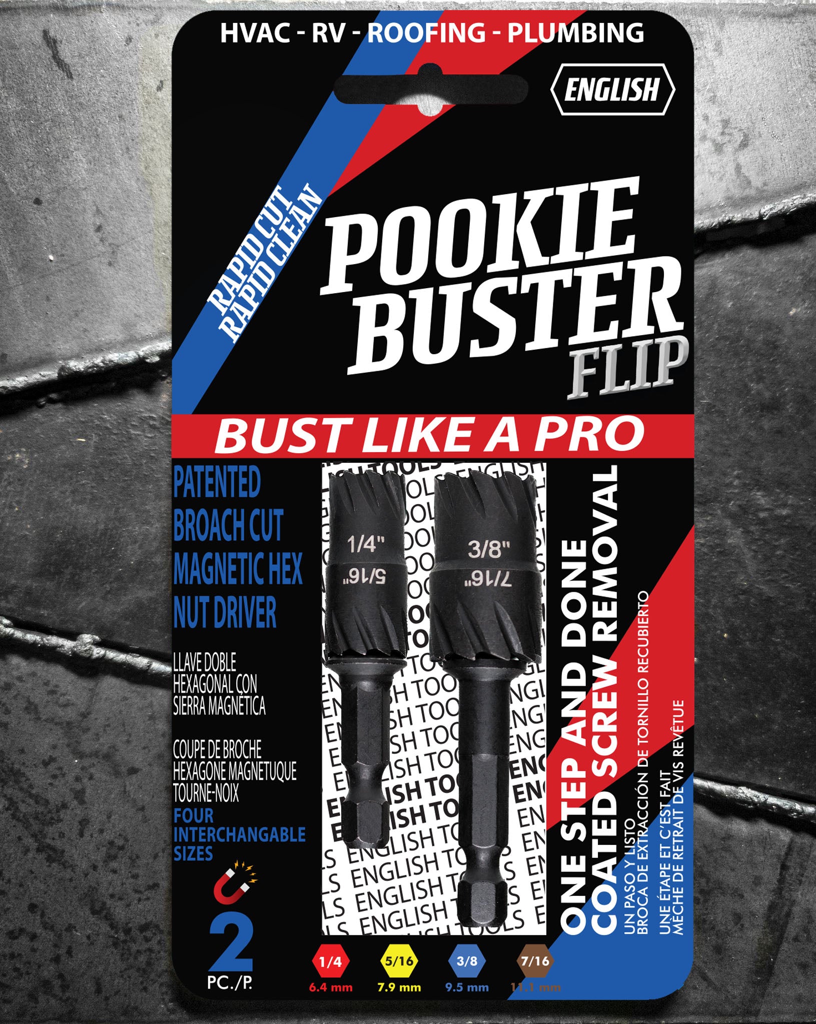 Pookie Buster Flip + HEX DRIVE (impact drive end)